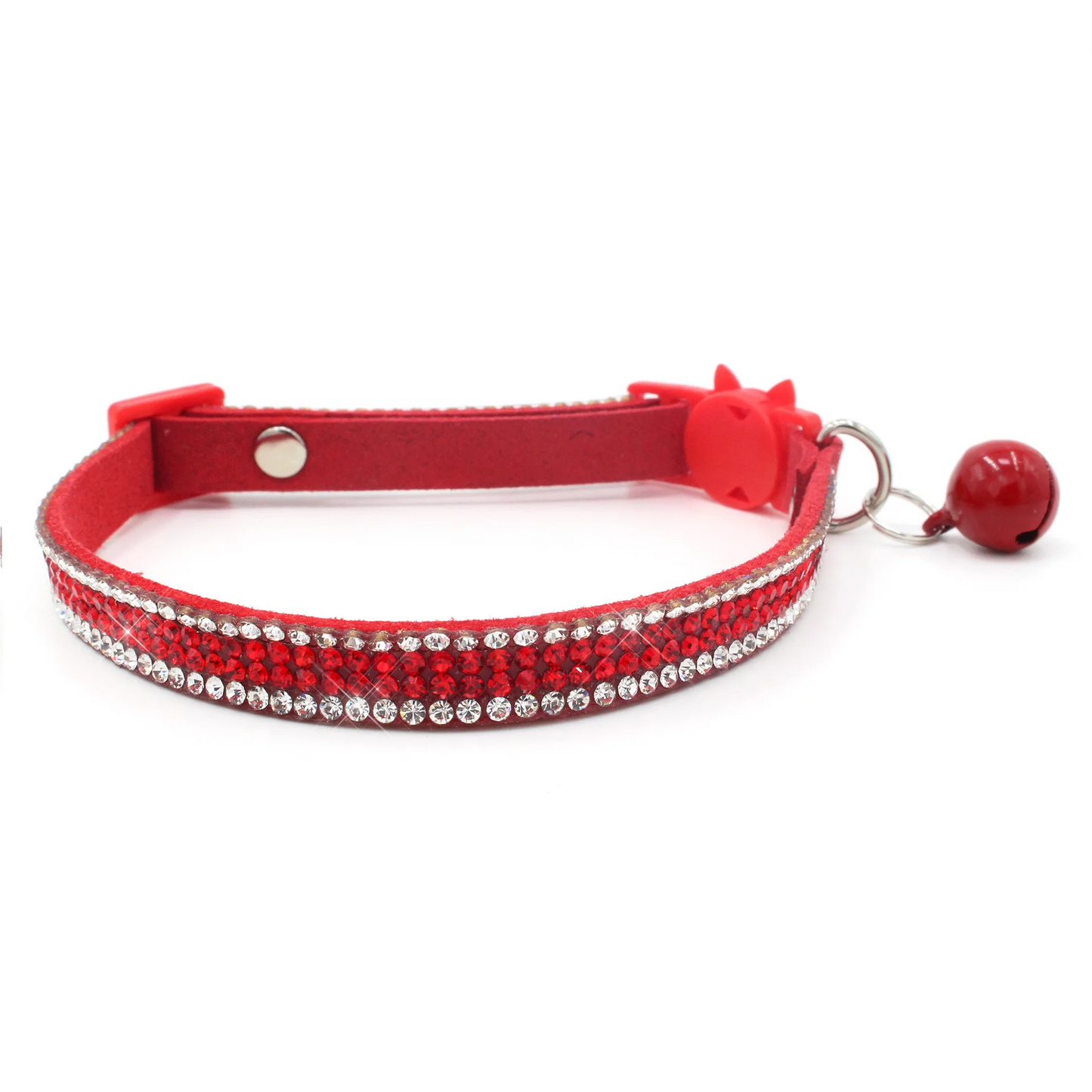 Collier réglable avec strass étincelants de petite taille - universmiaou