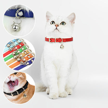 Collier de chat avec cloche japonais en cuir - universmiaou
