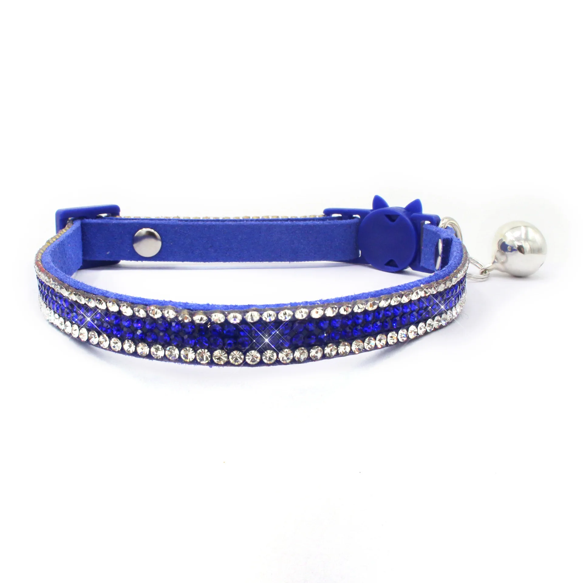 Collier réglable avec strass étincelants de petite taille - universmiaou
