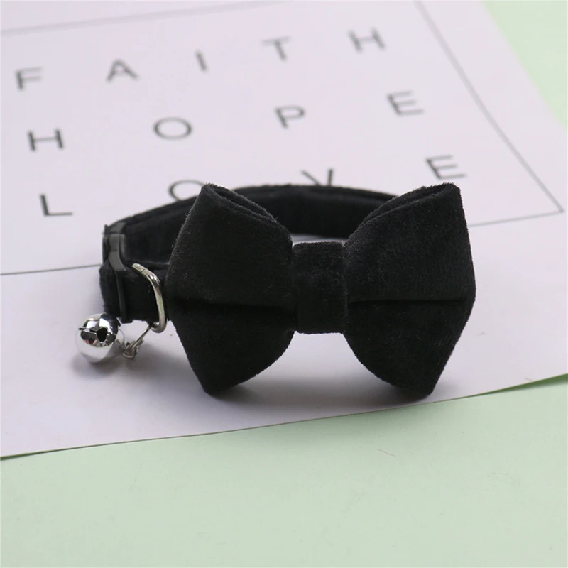 Collier velours en nœud pour chat - universmiaou