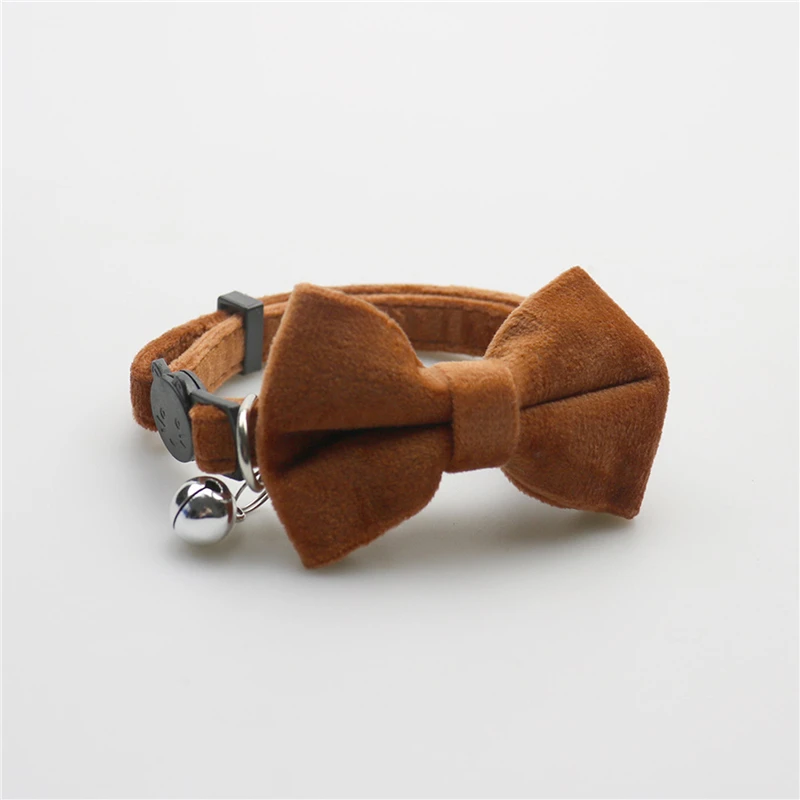 Collier velours en nœud pour chat - universmiaou