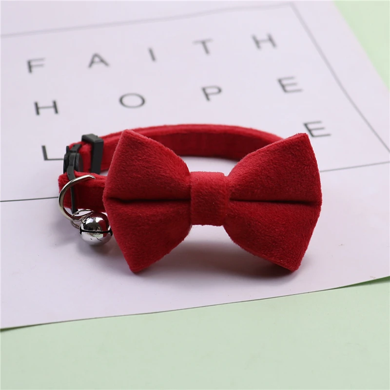Collier velours en nœud pour chat - universmiaou