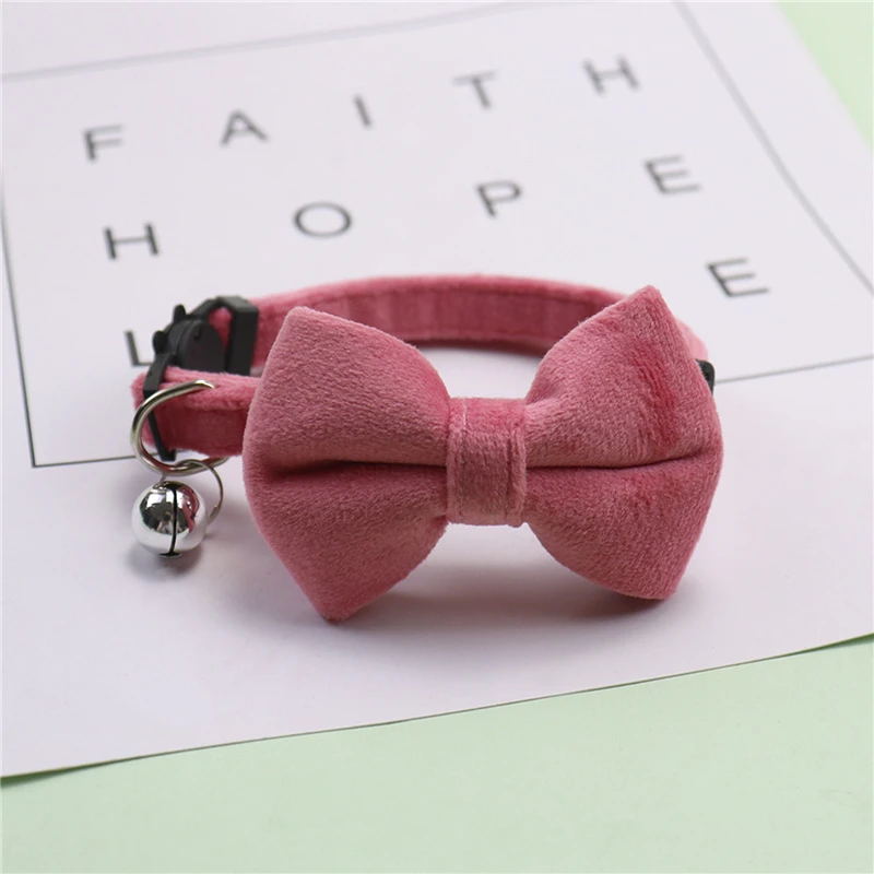 Collier velours en nœud pour chat - universmiaou