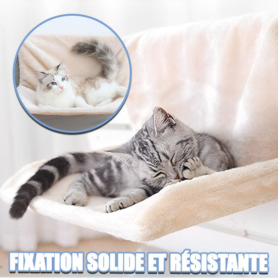 Hamac de luxe hivernal pour chats