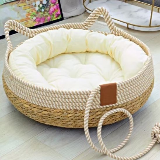 panier osier pour chat - universmiaou