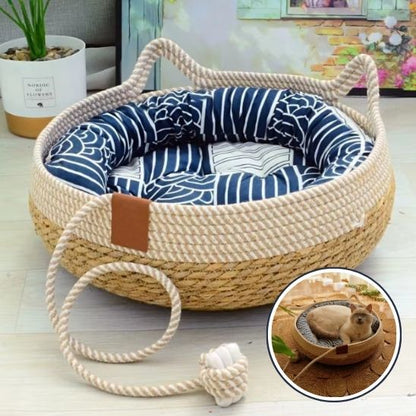 panier osier pour chat - universmiaou